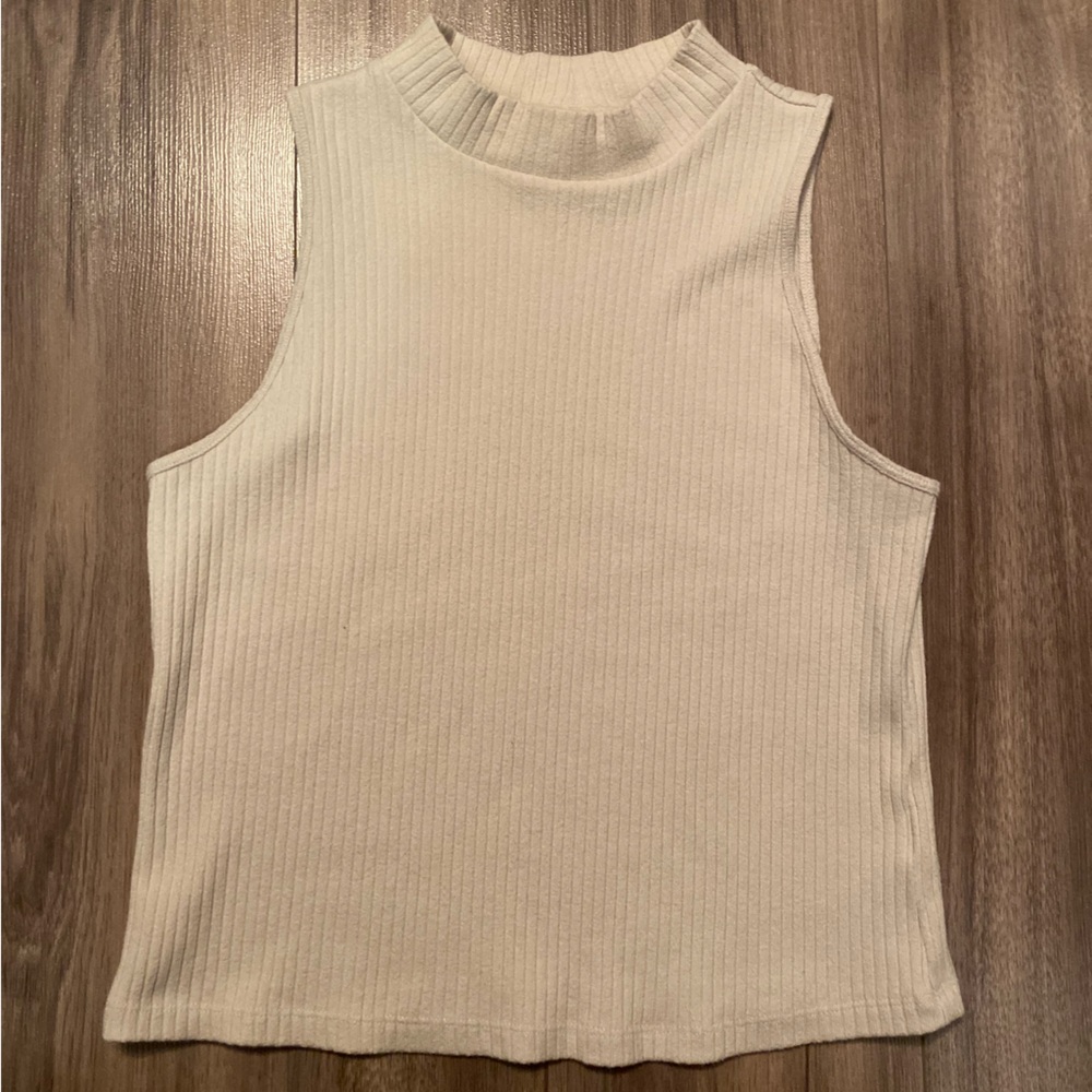 Sleeveless Cream Top